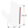 WHT PVC DRIP RAIL 10FT W/ACRYL TAPE