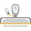 RAPTOR JACK PLATE BRKT 6' STDB BLK