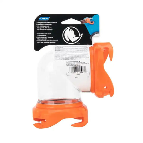 Camco 39485 Camco 39485 Sewer Hose Connector For Connecting To Tote Tank 90 Degree Fitting