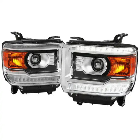 PROJECTOR HEADLIGHT WITH LED BAR