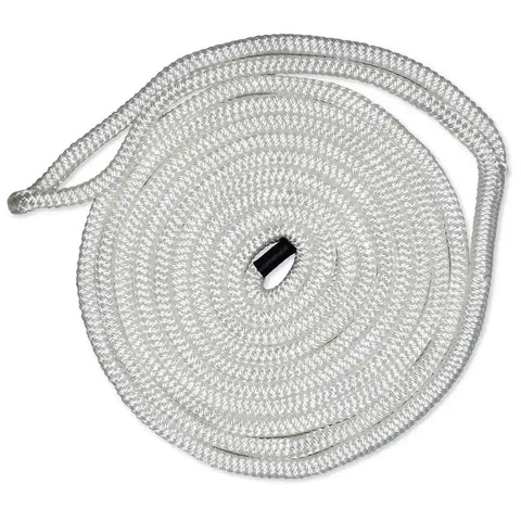 3/8IN-25FT DBLBRD CMP DOCKLINE WHT