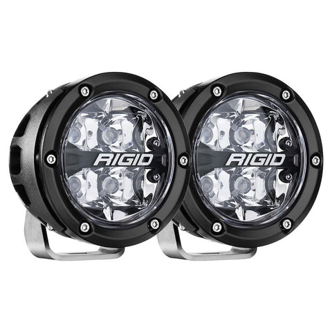 RIGID Industries 36115 - 360-SERIES 4 INCH LED OFF-ROAD SPOT BEAM BLU BACKLIGHTPAIR