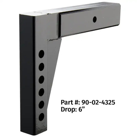 2-1/2' ADJUSTABLE SHANK 6' DROP/10'
