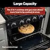 17  3BURNER GAS RANGE WITH GLASS D