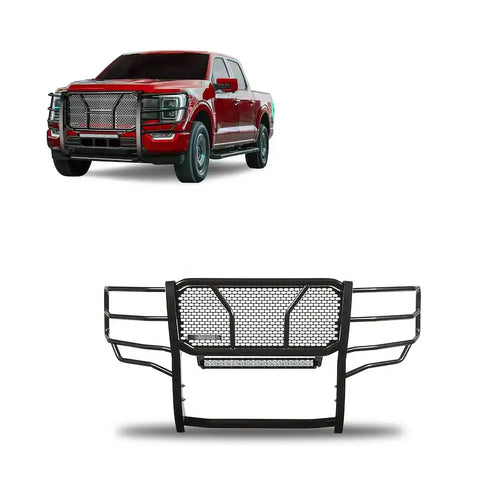 Black Horse Off Road RU-FOF116-B-K1 Rugged Heavy Duty Grille Guard Kit