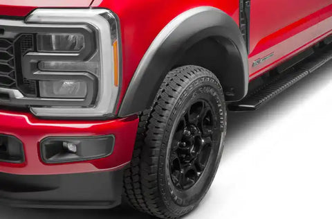 Bushwacker 20147-02 - Extend-A-Fender Flares Black Smooth Finish 2-Piece Front
