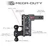 GH-1724 MEGA-DUTY 3' SHANK 9' DROP 3.5K TW