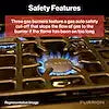 21  3BURNER GAS RANGE WITH GLASS D