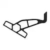 RAPTOR JACK PLATE BRKT 4' PORT BLK
