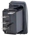 SWITCH CONTURA SPDT (ON)-OFF-ON BLK