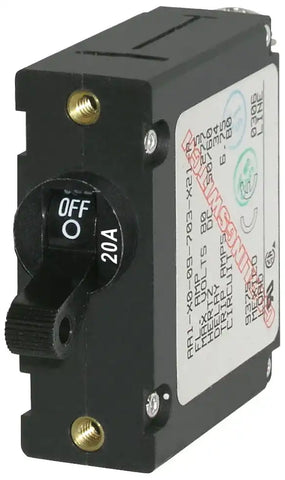CIRCUIT BREAKER AA1TOGGLE 20A BLK