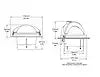 COMPASS  FLUSH MNT  3' DIAL  WHITE