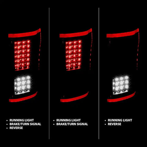 Anzo USA 311293 Tail Light Assembly LED W Black Sequential Lens
