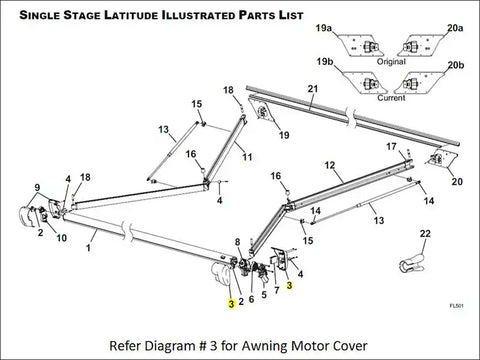 KIT MOTOR COVER LAT BLK