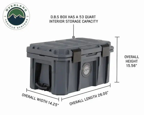OVERLAND VCL 40100001 D.B.S.  - DARK GREY 53 QT DRY BOX