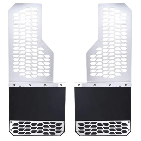 Putco 78100 - Mud Skins Flaps Brushed Stainless Features Hex Shield