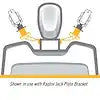 RAPTOR 3' SETBACK BRACKET  BLACK