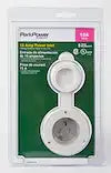 15A INLET WHITE