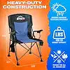 AIRBEDZ PPI-HEAT_CHR HEATED CAMPING CHAIR BLACK/BLUE