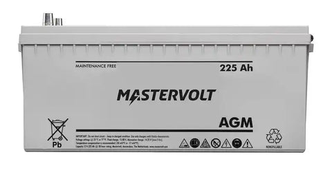 Mastervolt 62002250 - MV 12/225 AH AGM Battery 1080 Cold Cranking Amps