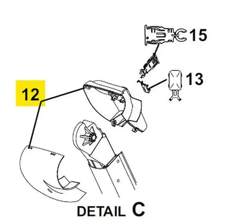 Carefree RV R001932-006 COVER KIT IDLER ALT BLK