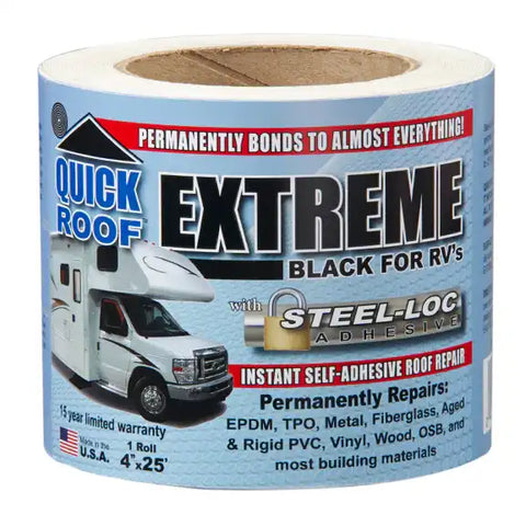 4'X25' QUICK ROOF EXTREME - BLACK