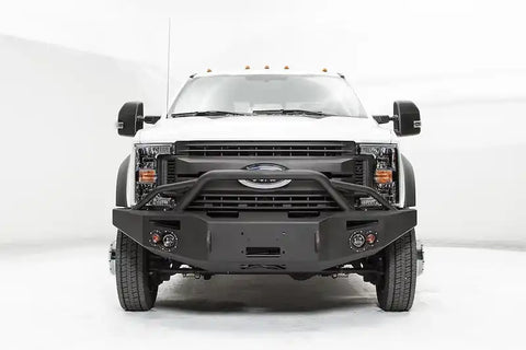 Fab Fours FS17-A4252-1 - Premium Winch Front Bumper 2 Stage Black Powder Coated w/Pre-Runner Guard