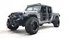 Fab Fours JL18-B4751-1 - Stubby Bumper w/No Guard 2 Stage Matte Black Powder Coated