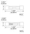 BLUE SEA 5211-BSS FUSE AGC 6A