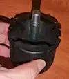 PLUG ROLLER W/SHAFT.SNGL GRV