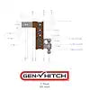 GEN-Y HITCH GH-1725 MEGA-DUTY 3' SHANK 12' DROP 3.5K TW