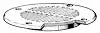 T-H MARINE FD-4-DP 4' FLOOR DRAIN
