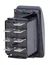 SWITCH CONTURA2 DPDT ON-ON BLK