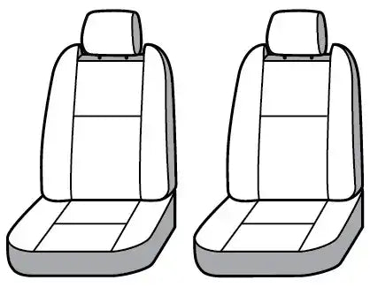 COVERCRAFT SS2602PCGY POLYCOTTON SEATSAVER CUSTOM FRONT R