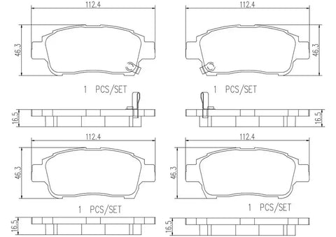 DISC BRAKE PAD SET