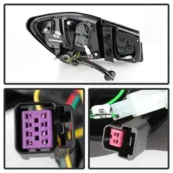 Spyder Automotive 5076595 Tail Light Assembly LED Clear Lens Black Housing Uses O