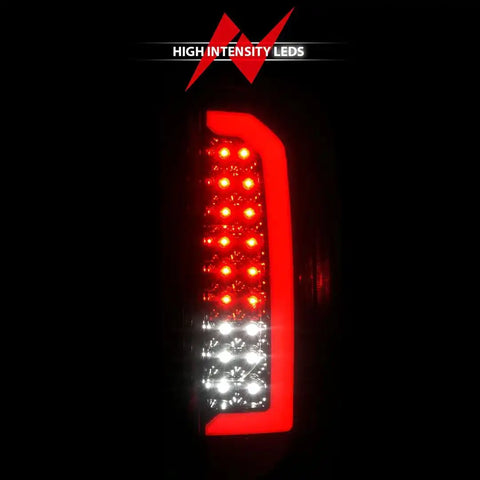 ANZO USA 311435 Tail Light Assembly LED Smoke Lens Black Housing Red/ White Set
