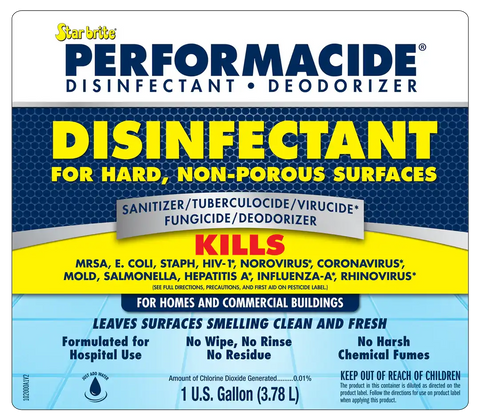 PERFORMACIDE DISINF 3 PK GALLON KIT