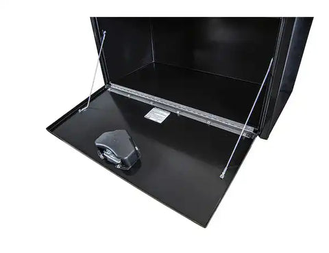 Buyers Products 1702305 Tool Box Underbody 1 Recessed Drop Door Smooth Gloss Bla