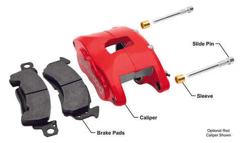 D52 FRONT CALIPER KIT RED