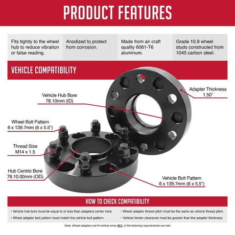 Coyote Wheel Accessories 6550-6550H-C Adapter