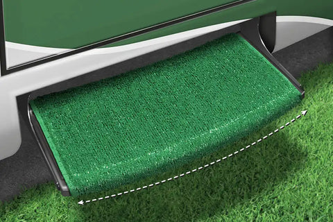 WRAP RADIUS RUG GREEN