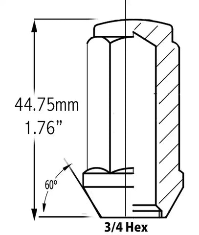 LUG-BLG 1.75 3/4-M14 2
