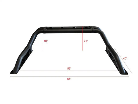 Armordillo 7180345 Truck Bed Bar CR1 Series 3 Inch Tubular Bar Mounts Up To 4 Ligh