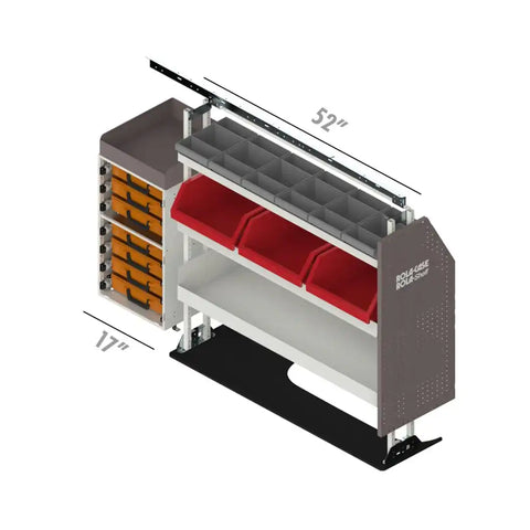 ROLACASE RSLLRGE- PA VAN SHELVING GENERAL BIN PACKAGE