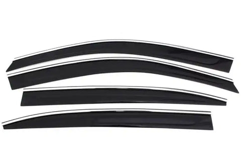 Auto Ventshade (AVS) 794060 - Ventvisor Deflector Smoke w/Chrome Trim Low Profile 4 pc.