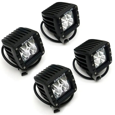 ZROADZ Off Road Products Z362181-KIT4 Hood Hinge LED Kit, Black, Mild Steel, Bolt-on