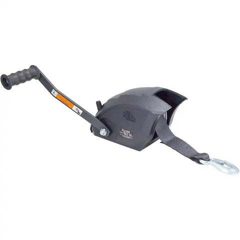 PREMIUM 1500 LB COVERED WINCH BLACK