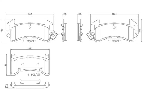 DISC BRAKE PAD SET