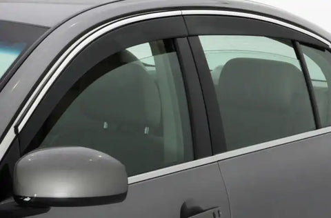Auto Ventshade (AVS) 794033 - Ventvisor Deflector Smoke w/Chrome Trim Low Profile 4 pc.